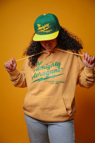 Vintage Washed Almighty Hoodie Yellow
