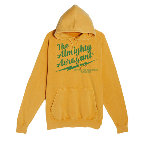 Vintage Washed Almighty Hoodie Yellow